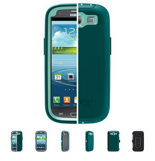 เคส Otterbox Galaxy S3 Defender Series-Reflection Aqua Blue-Mineral Blue เคสมือถือกันกระแทก 3 ของแท้ 100% นำเข้าจาก USA พร้อม Grip เหน็บเข็มขัดสะดวกใช้งาน By Gadget Friends